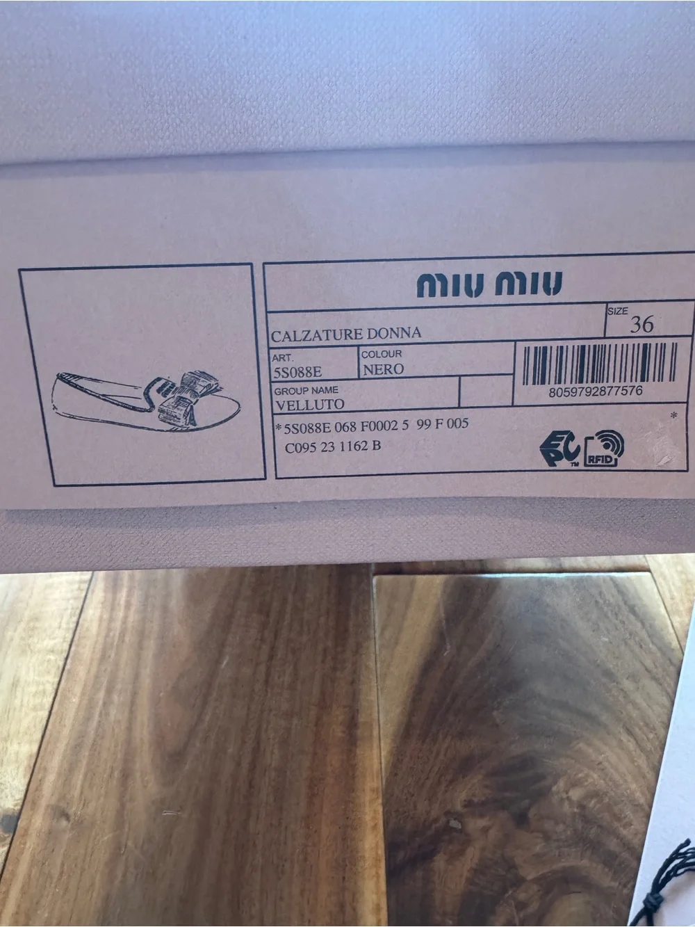 Miu Miu Black Velvet Bow Loafers for Women